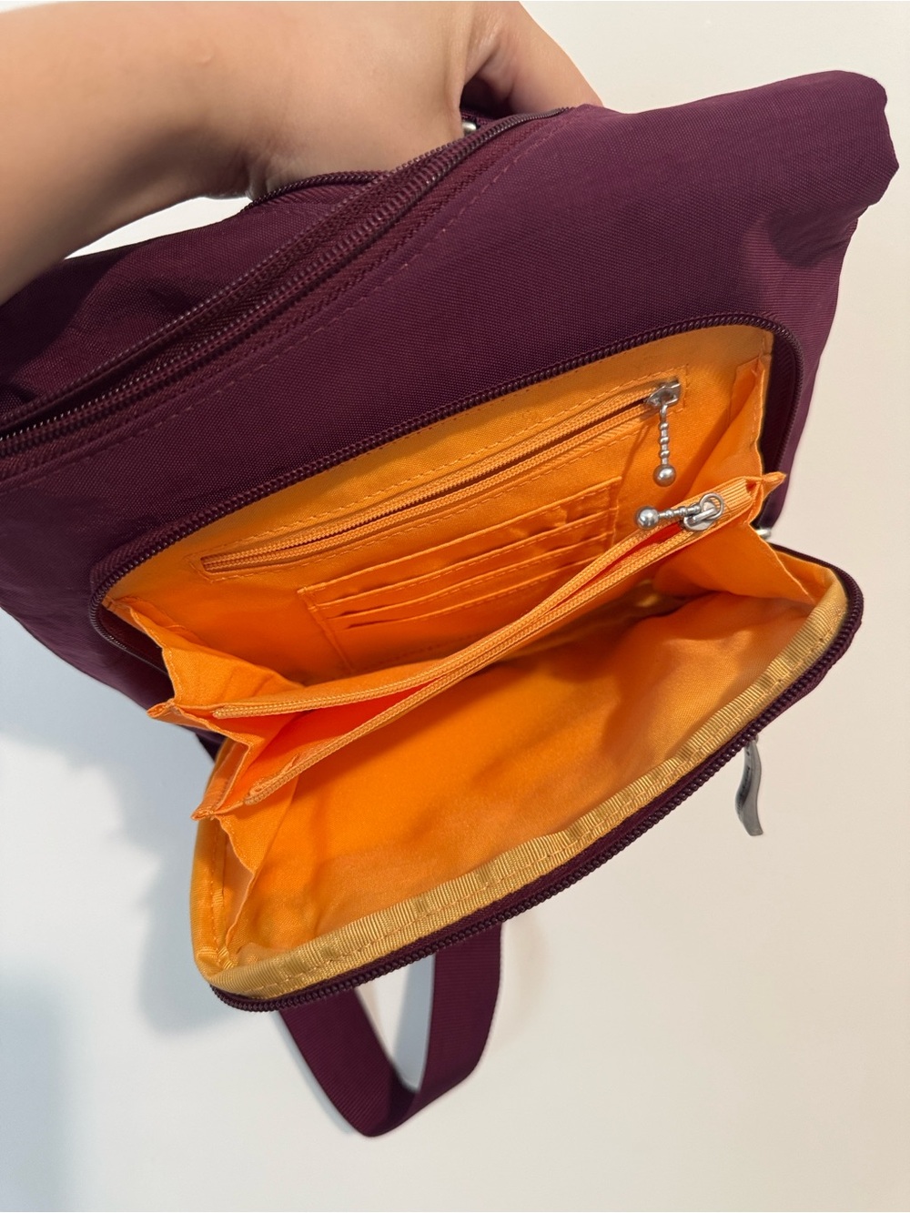 Baggallini Plum Crossbody Bag with Silver Hardware - Picture 3 of 5